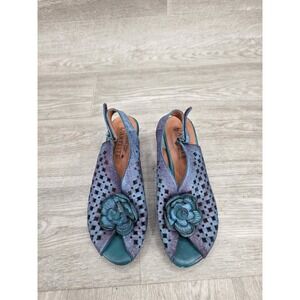 L'Artiste by Spring Step Lovella Blum Slingback Womens US Size 6.5 - 7 Leather